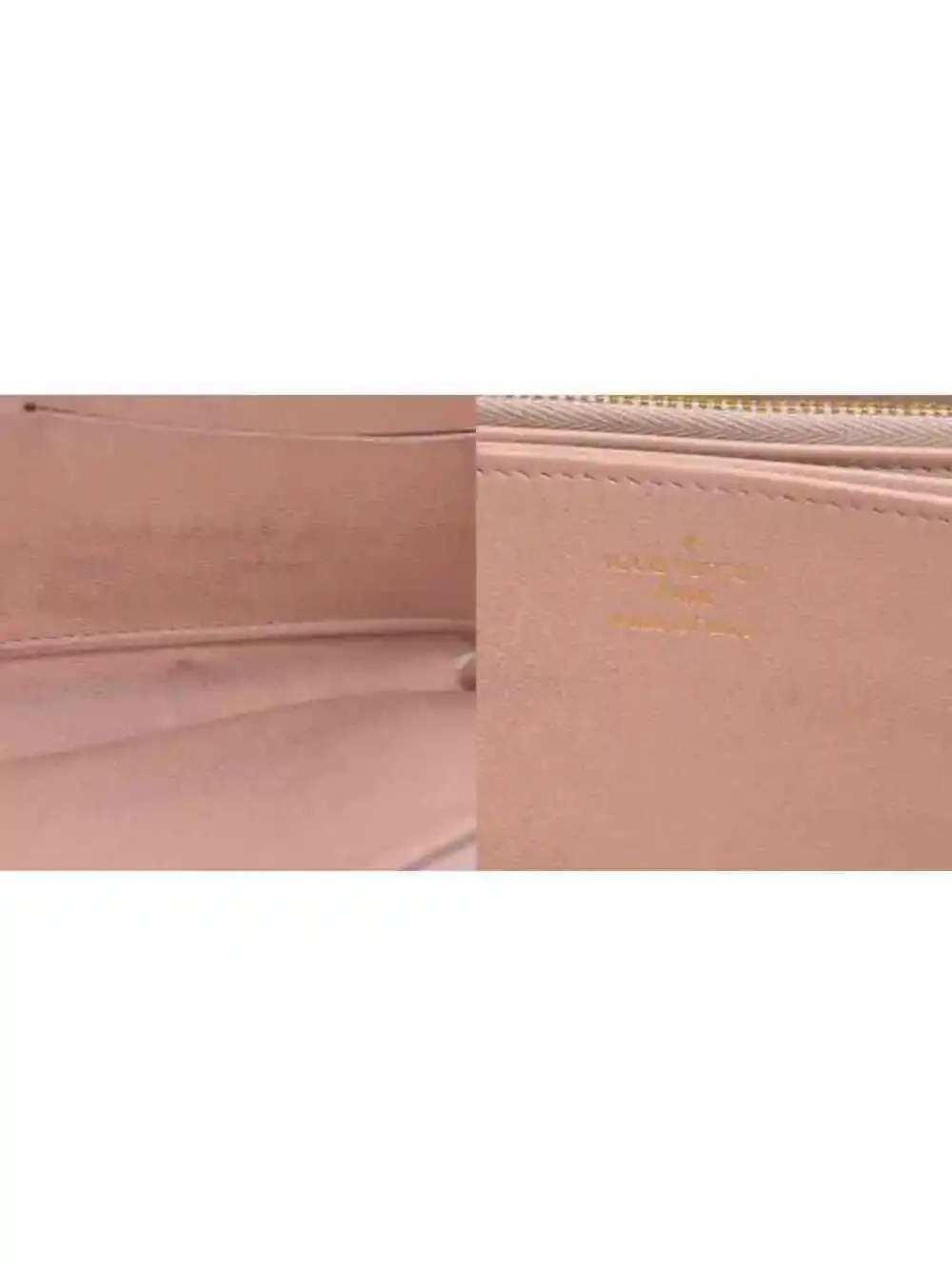 $1490 Louis Vuitton Tricolor Monogram Embossed LambskinZippy